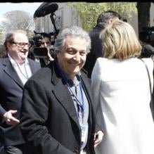 <p>Christian Clavier au Trocadéro pour soutenir Nicolas Sakorzy, à Paris, le 1er mai 2012.</p>