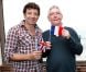 Patrick Bruel et Sir Tom Courtenay au Festival du Film Britannique de Dinard, le 6 octobre 2012.