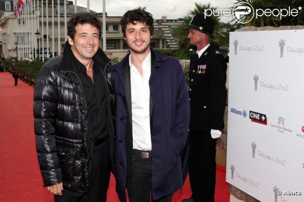 Patrick Bruel et Jeremie Elkaïm au Festival du Film Britannique de Dinard, le 6 octobre 2012.