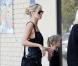 Heidi Klum dépose sa fille Leni à son cours de gym à Los Angeles le 7 octobre 2012.