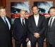 John Goodman, Alan Arkin, Ben Affleck, Bryan Cranston lors de l'avant-première à New York du film Argo le 9 octobre 2012