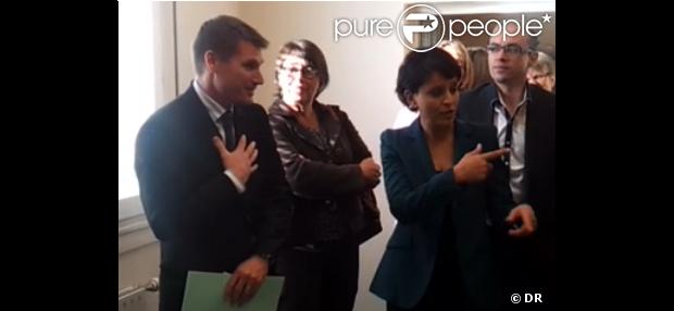 Najat Vallaud-Belkacem, aux côtés du Dr Suply, le vendredi 12 octobre à Lorient.