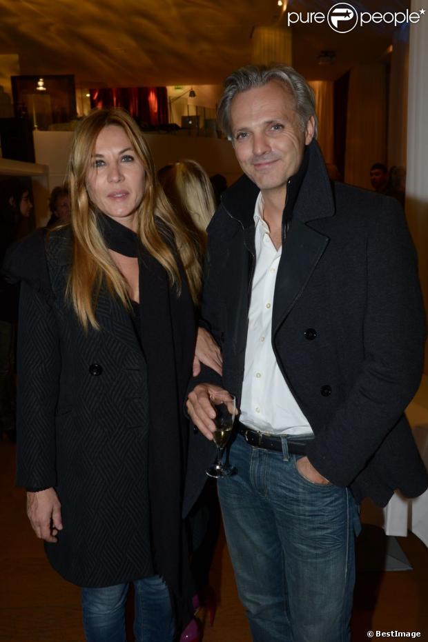 Mathilde Seigner et son compagnon présents pour l'inauguration du St. Regis Mauritius, le 15 octobre 2012 à Paris.