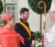 Le prince Guillaume, grand-duc héritier du Luxembourg, et sa mère la grande-duchesse Maria Teresa arrivent à la cathédrale Notre-Dame, le 20 octobre 2012.