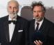 Christopher Lee a remis le prix d'honneur au réalisateur Tim Burton lors du 56e BFI London Film Festival, le 20 octobre 2012.