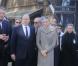 Albert et Charlène de Monaco ont visité les camps de concentration d'Auschwitz et Birkenau dans le cadre de leur visite officielle en Pologne, le 19 octobre 2012.