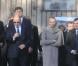 Albert et Charlène de Monaco ont visité le camp de concentration d'Auschwitz dans le cadre de leur visite officielle en Pologne, le 19 octobre 2012.