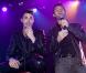Baptiste Giabiconi partage un duo avec Christophe Beaugrand à Paris le 22 octobre 2012.