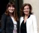 Carla Bruni-Sarkozy et Valérie Trierweiler le jour de la passation de pouvoir à l'Elysée, le 15 mai 2012.