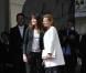 Carla Bruni-Sarkozy et Valérie Trierweiler, passation de pouvoir à l'Elysée, le 15 mai 2012.