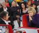 Michel Drucker et Jane Fonda, sur le plateau de l'émission  Vivement dimanche  sur France 2. Tournage du mercredi 24 octobre 2012. Diffusion fixée au dimanche 28 octobre 2012.