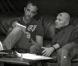 Stéphane Cosnefroy et Nikos Aliagas à Los Angeles, en pleine séance de travail, en 2005.