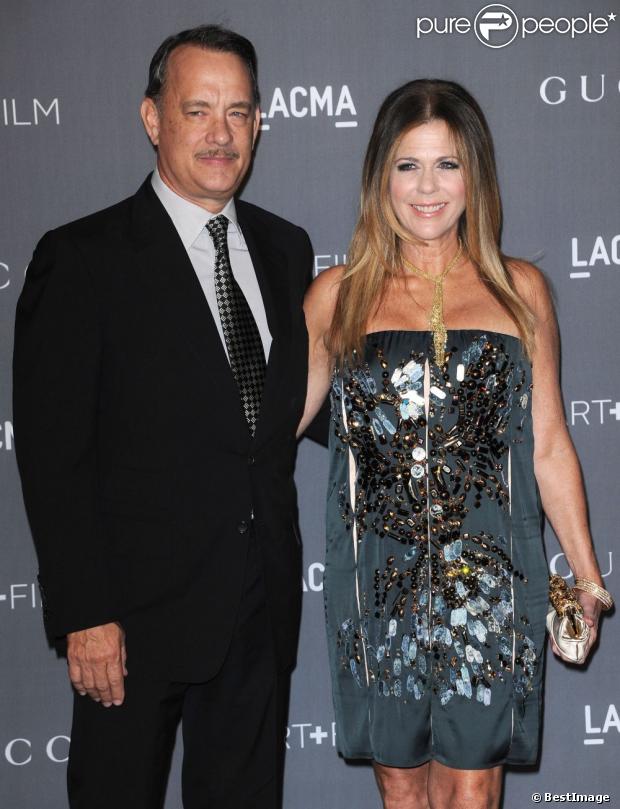 Tom Hanks et sa femme Rita Wilson au  LACMA Art Gala  à Los Angeles le 27 octobre 2012.