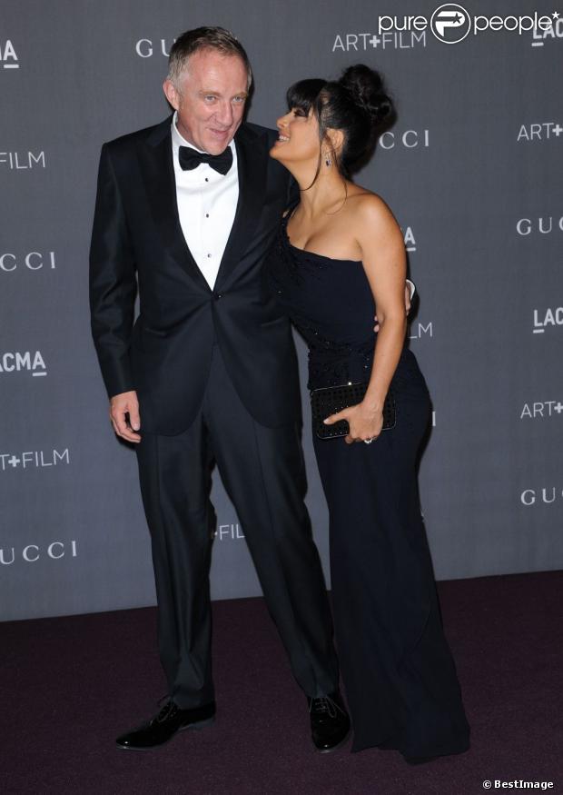 Salma Hayek, Francois-Henri Pinault sont apparus très complices au  LACMA Art Gala  à Los Angeles le 27 octobre 2012.
