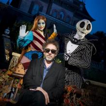 Tim Burton est venu avec Helena Bonham Carter et leurs enfants à Disneyland Paris le 26 octobre 2012