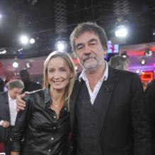 Olivier et Catherine Marchal lors de l'enregistrement de l'émission <em>Vivement Dimanche</em> à Paris le 30 Octobre 2012