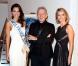  Marine Lorphelin, Miss France 2013, auprès de Jean-Paul Gaultier et Sylvie Tellier à Paris le 10 decembre 2012 pour la 17ème edition des sapins de Noël des créateurs à l'hôtel Salomon de Rothschild 
