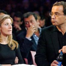 Jean-Luc Delarue et son ex-femme Elisabeth Bost à Paris le 2 décembre 2006.