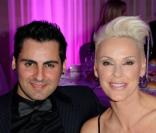 Brigitte Nielsen et son mari Mattia Dessi à Paris, le 11 décembre 2012.