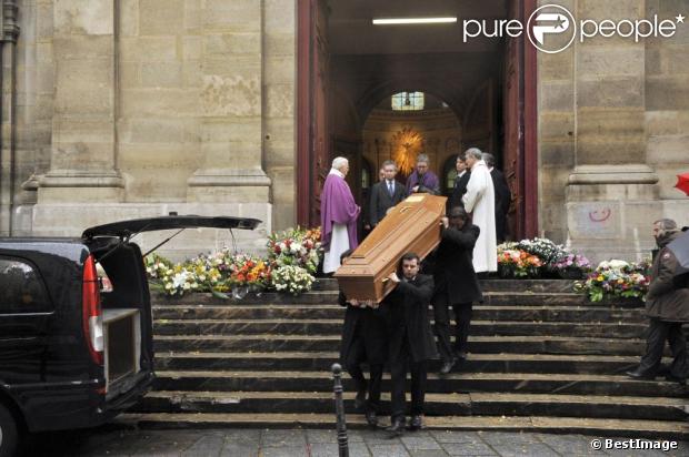 Obsèques de Jacques Rigaud en l'Eglise Notre-Dame-des-Blancs-Manteaux. Le 14 decembre 2012 à Paris.