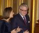 Le prince Laurent et la princesse Claire. La famille royale de Belgique assistait le 19 décembre 2012 au palais Laeken, à Bruxelles, au concert de Noël annuel, suivi d'une réception.