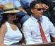 Eric et Yasmine Besson, mariés depuis le 12 septembre 2010, sont apparus sans complexe dans les gradins du central Philippe-Chatrier pour la finale de Roland-Garros 2011 opposant Nadal et Federer.