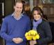 William et Catherine, duc et duchesse de Cambridge, à la sortie de l'hôpital King Edward VII de Londres le 6 décembre 2012.