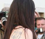 Béatrice Dalle au défilé Givenchy