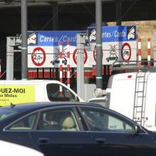 Péage d'une autoroute du sud de la France, en décembre 2011.