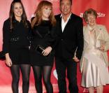 Bruce Springsteen, son épouse Patti Scialfa et leur fille Jessica au gala MusiCares qui honorait le rockeur à Los Angeles, le 8 février 2012.
