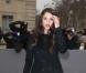 Chelsea Tyler arrive au défilé Dior à Paris le 1er mars 2013