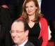 Valérie Trierweiler et François Hollande lors de la cérémonie de remise de la Légion d'honneur aux sportifs médaillés à Londres lors des Jeux olympiques, au palais de l'Elysée le 1er mars 2013 à Paris