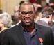 Teddy Riner lors de la cérémonie de remise de la Légion d'honneur aux sportifs médaillés à Londres lors des Jeux olympiques, au palais de l'Elysée le 1er mars 2013 à Paris
