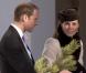 Le prince William et la duchesse de Cambridge Kate Middleton, enceinte, assistent au mariage de Laura Bechtolsheimer avec Mark Tomlinson à Arosa en Suisse, le 2 mars 2013.