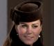 Kate Middleton, enceinte, assiste au mariage de Laura Bechtolsheimer avec Mark Tomlinson à Arosa en Suisse, le 2 mars 2013.