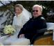 Le prince William et la duchesse de Cambridge Kate Middleton, enceinte, assistent au mariage de Laura Bechtolsheimer (ici sur la photo) avec Mark Tomlinson à Arosa en Suisse, le 2 mars 2013.