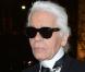 Karl Lagerfeld assiste à la soirée de lancement du deuxième numéro de CR Fashion Book, le magazine de Carine Roitfeld, à l'hôtel Shangri-La. Paris, le 5 mars 2013.