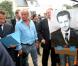 Didier Barbelivien et Nicolas Sarkozy, à la Baule, le 4 septembre 2005.
