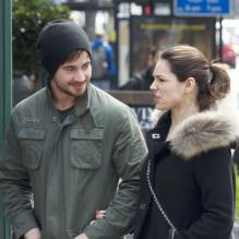 Kelly Brook et Danny Cipriani à Londres, le 29 mars 2013.