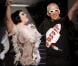 Beth Ditto et Jean Paul Gaultier lors du défilé prêt-à-porter printemps-été 2013 du créateur français.