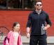 Hugh JAckman avec sa fille Ava à New York le 11 avril 2013