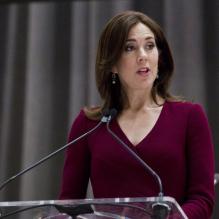 La princesse Mary de Danemark inaugurait jeudi 25 avril 2013 au siège de l'ONU à New York les nouveaux locaux du Conseil de tutelle des Nations unies, la chambre Finn Juhl.