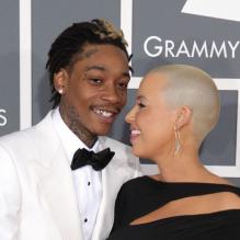 Wiz Khalifa et Amber Rose lors des Grammy Awards à Los Angeles, le 10 février 2013.