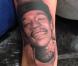 Amber Rose s'est fait tatouer sur le bras le portrait de son fiancé Wiz Khalifa avec qui elle a un enfant, le petit Sebastian.