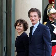 Jack Lang et sa femme Monique lors d'un dîner d'Etat à l'Elysee en l'honneur du président polonais Bronislaw Komorowski, le 7 mai 2013.