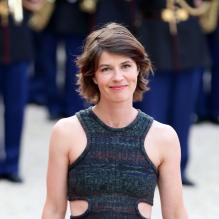Irene Jacob lors d'un dîner d'Etat à l'Elysee en l'honneur du président polonais Bronislaw Komorowski, le 7 mai 2013.