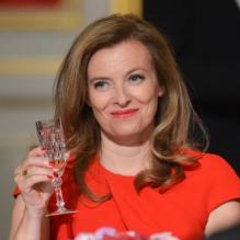 Valérie Trierweiler lors d'un dîner d'Etat à l'Elysee en l'honneur du président polonais Bronislaw Komorowski, le 7 mai 2013.