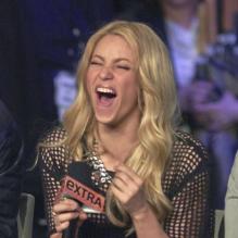 La coach de The Voice Shakira lors de l'émission Extra sur NBC à Los Angeles, le 6 mai 2013.