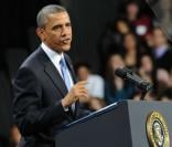 Barack Obama en janvier 2013 à Las Vegas