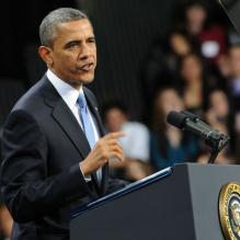 Barack Obama en janvier 2013 à Las Vegas
